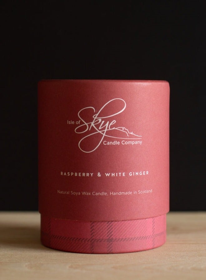 Raspberry & White Ginger Candle - Isle Of Skye