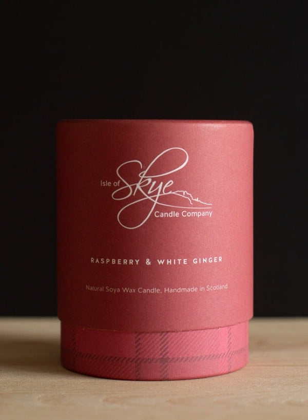 Raspberry & White Ginger Candle - Isle Of Skye