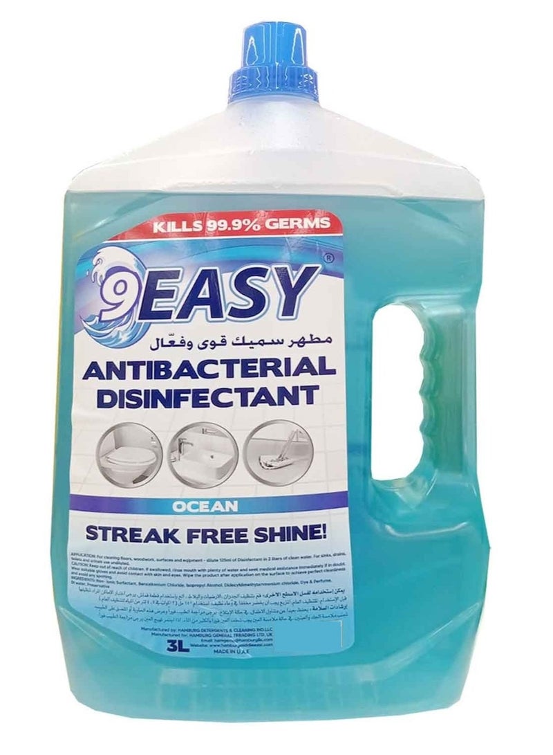 9EASY Antibacterial Floor Cleaner Ocean 3 L