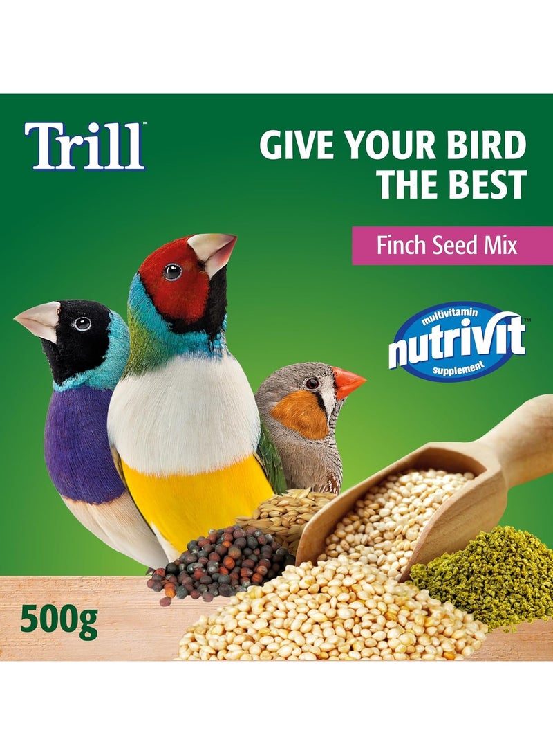Trill Finch Seed Mix 500g - Premium Bird Food