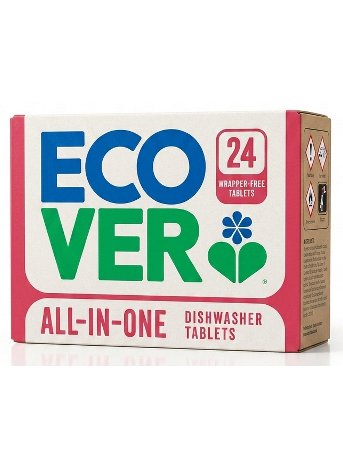 all-in-one dishwasher, all-in-one dishwasher tablets, box safety, dishwasher tablets, ecover, free all-in-one, free all-in-one dishwasher, impact low, note keep, plant-based, rinse aid, skin free, tabs tired, wrapper free, wrapper free all-in-one