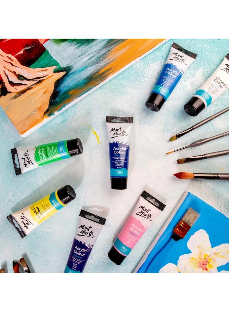 Mont Marte Acrylic Paint 75ML Tube Phthalo Blue