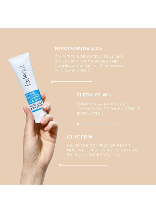 advanced whitening, advanced whitening exfoliating, dirt oil, exfoliating facial, exfoliating facial wash, facial wash, fadeout, niacinamide mulberry, pat skin, seed oil, skin dry, skin tone, skincare, whitening exfoliating, whitening exfoliating facial