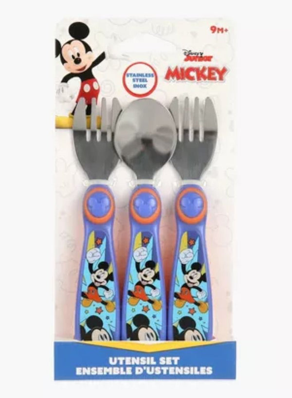 Mickey Mouse Sculpted Flatware Set by Disney Junior