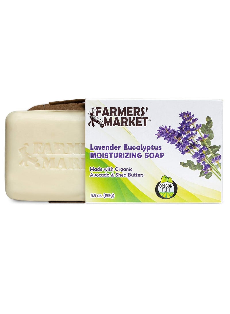 Farmers Market Lavender Eucalyptus Soap 155G
