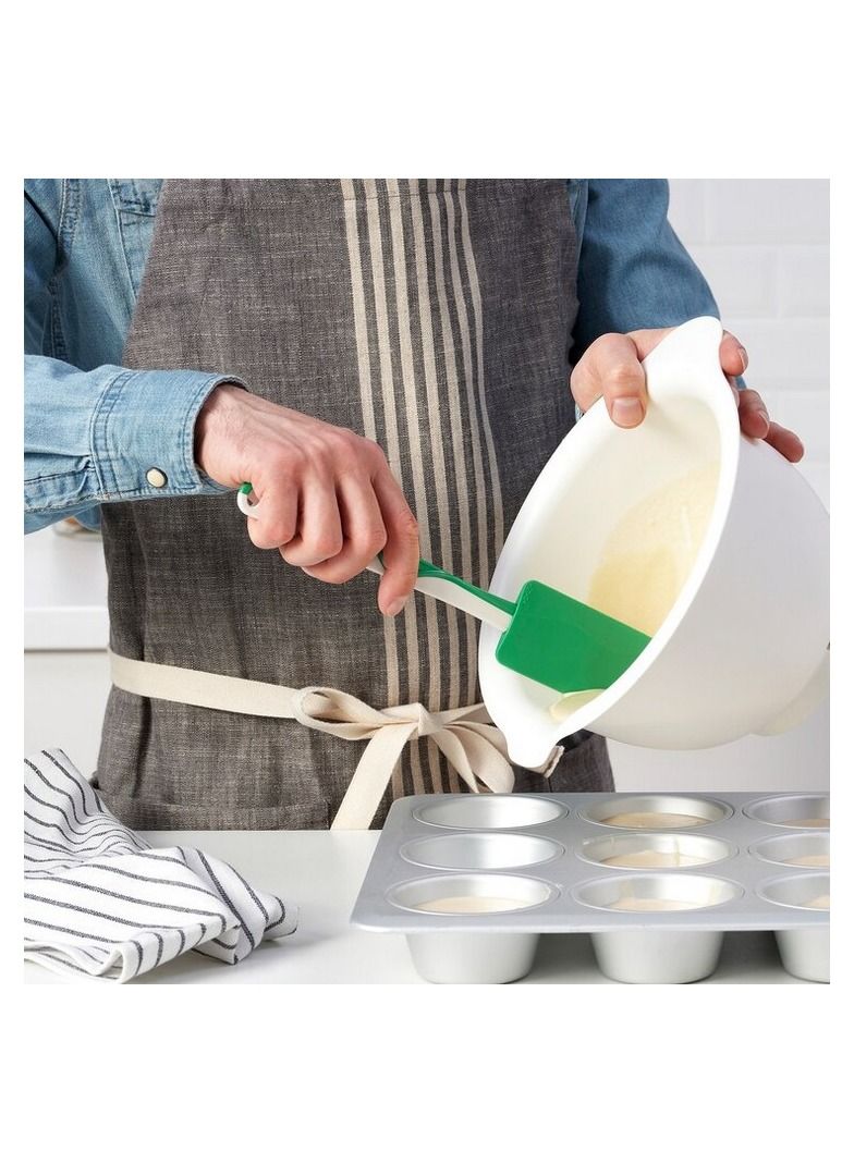 Rubber Spatula Green and White - Generic