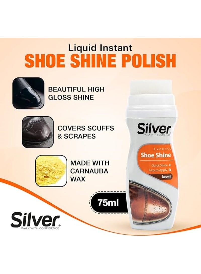 Silver Express Shoe Shine Neutral 75 ML – Silver