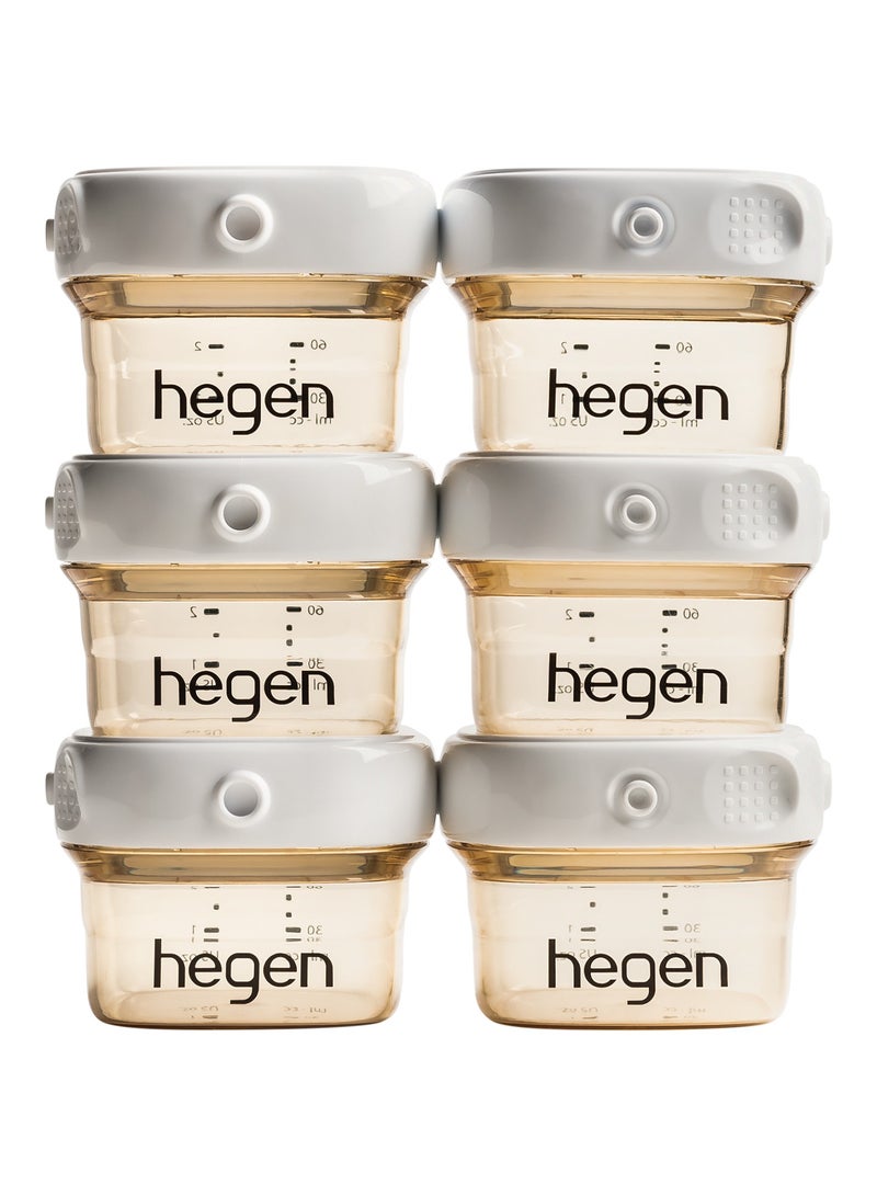 Hegen Pcto Breast Milk Storage PPSU 60 ML Pack Of 6