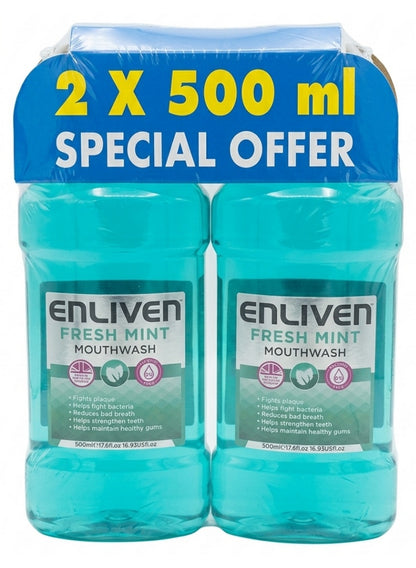 bad breath, combat bad, cool minty, daily oral, day germ, enliven, every day, fresh mint, fresh mint mouth, kill germs, mint mouth, mint mouth wash, mouth wash, oral care, type fresh