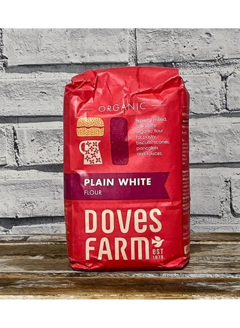Doves Farm Organic Plain White Flour 1 Kg