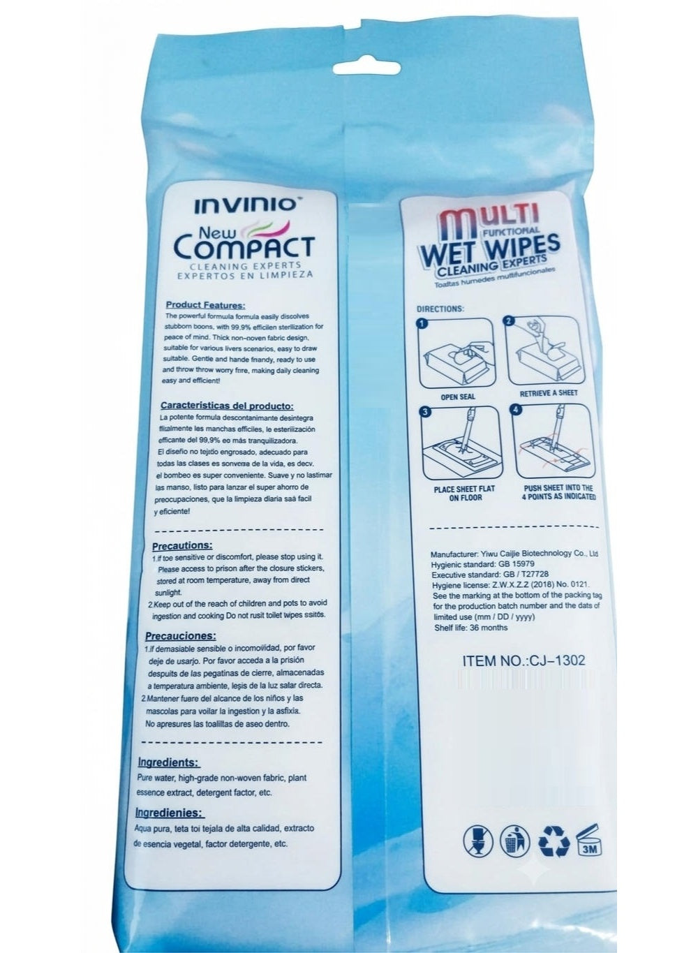 compact multi, compact multi functional, dust hair, flat mop, functional wet, functional wet wipes, hair removal, invinio, multi functional, multi functional wet, multi purpose, non woven, one wipe, pet fur, wet wipes