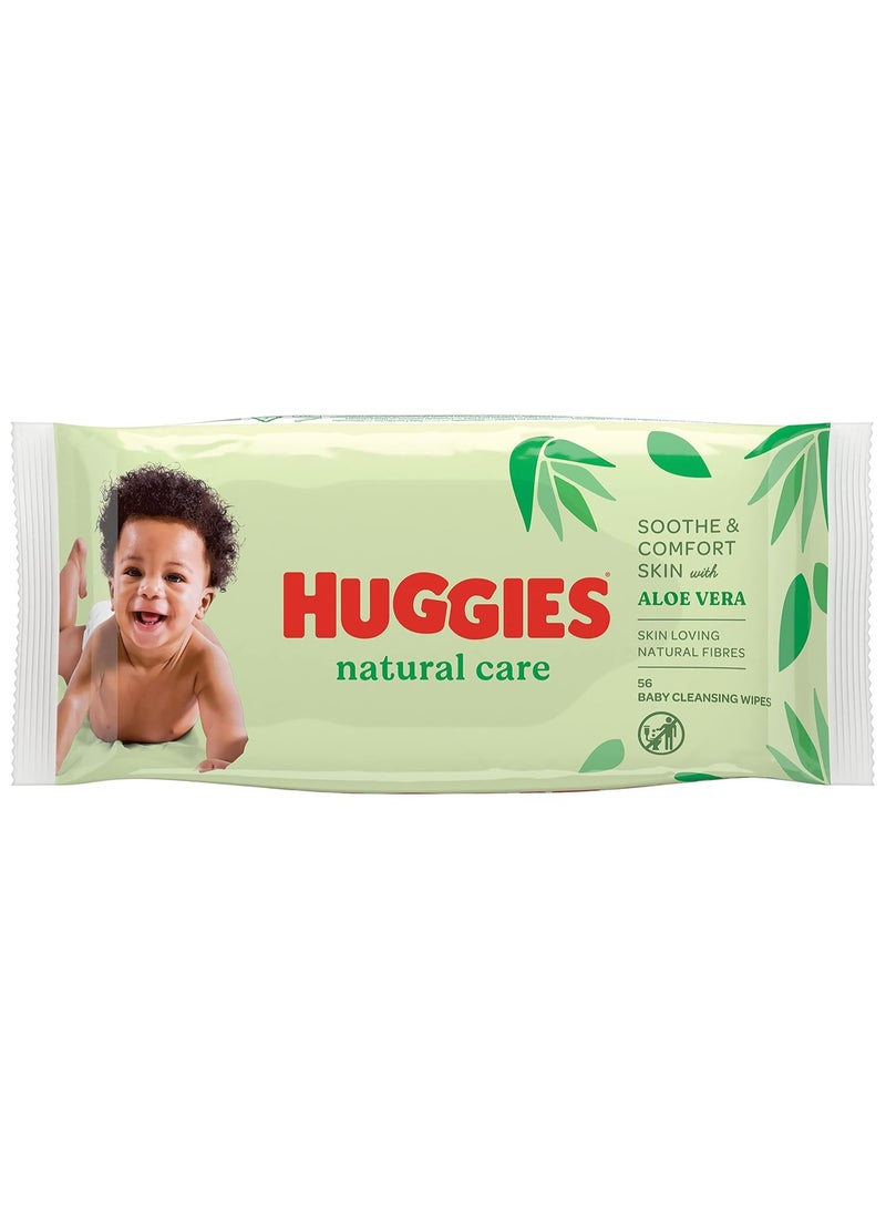 HUGGIES Natural Care Baby Wipes with Aloe Vera
