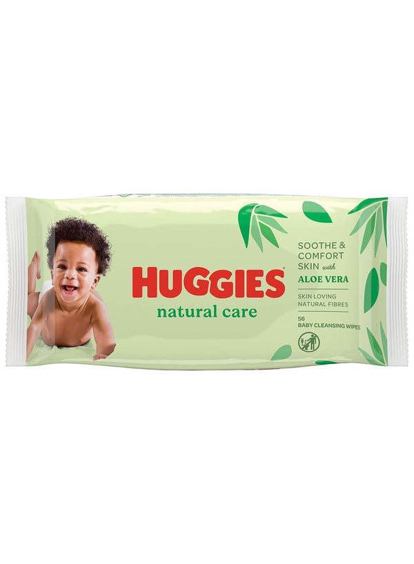 HUGGIES Natural Care Baby Wipes with Aloe Vera