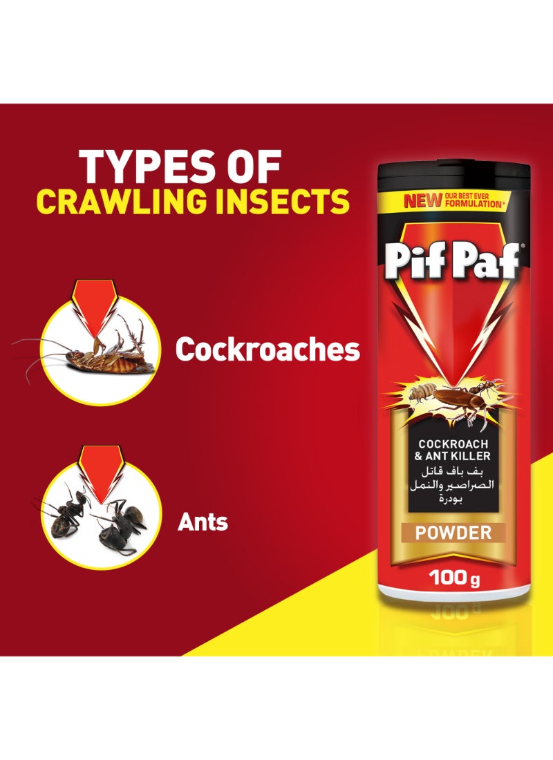 Pif Paf Cockroach and Ant Killer Powder 100g