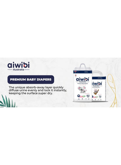 Aiwibi Ultra-Thin Baby Tape Diapers Size 2 Small