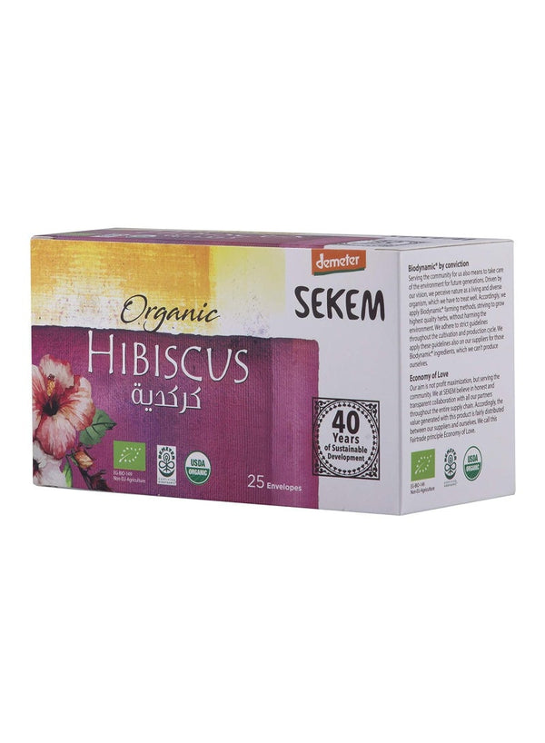 Demeter Organic Hibiscus Tea Bags 25'S