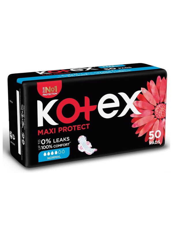Kotex Maxi Protect Thick Pads 50 Count