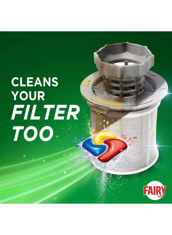 Fairy 1 Step Clean Plus Dishwasher Tablets Lemon Scent