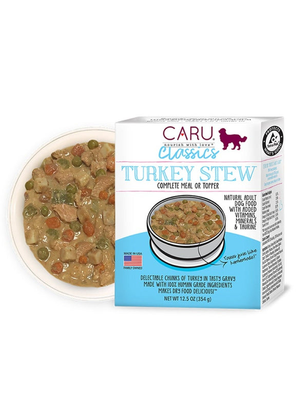 CARU Turkey Stews Dog Wet Food 354 G