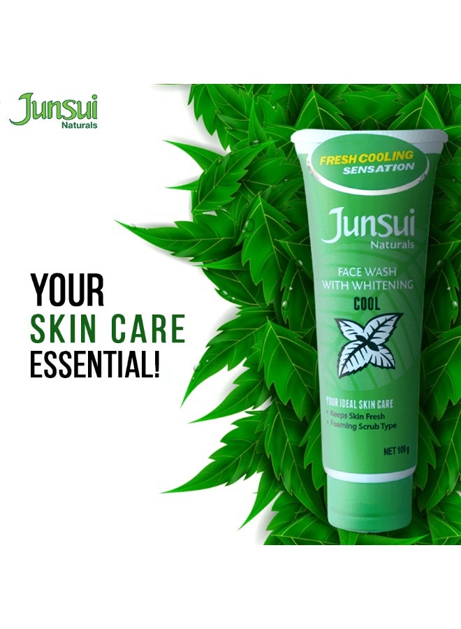 Junsui Naturals Face Wash With Whitening Cool 100g