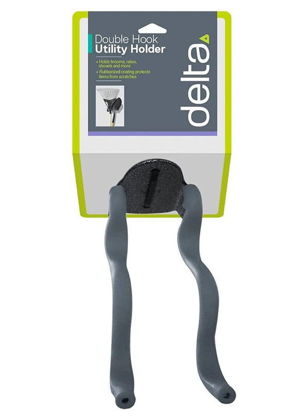 Delta Double Hook Utility Holder for Organized Spaces
