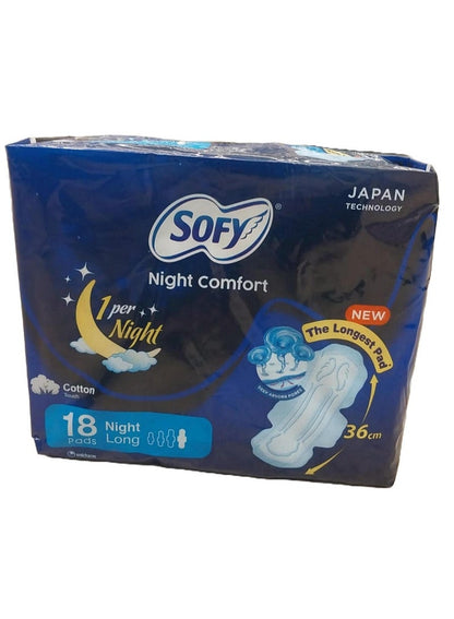 Sofy Night Comfort Sanitary Pads With Wings