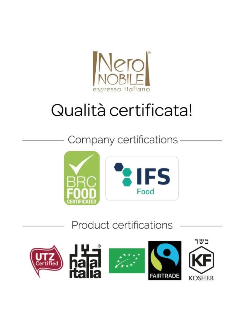 Nero NOBILE Italian Espressoaroma Forte Ground Coffee