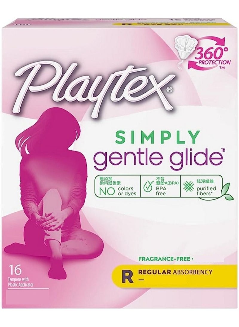 Playtex Simply Gentle Glide Regular Tampons