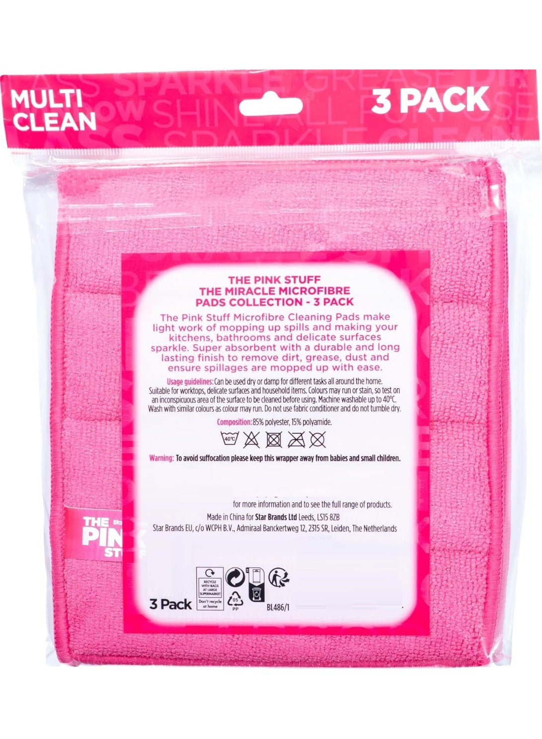 dry test, microfibre pad, microfibre pad collection, miracle microfibre, miracle microfibre pad, pad care, pad collection, pads make, pink stuff, pink stuff miracle, stainless steel, star drops, stuff miracle, stuff miracle microfibre, wipes key