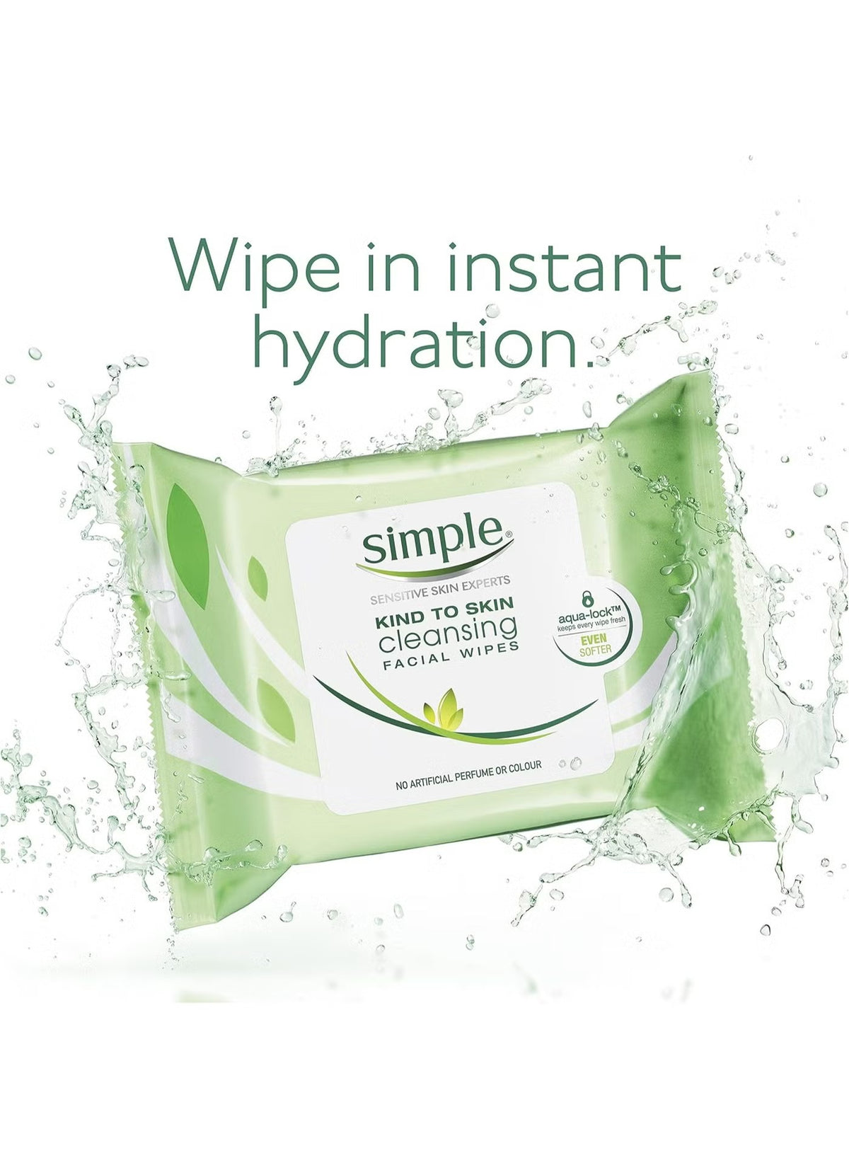 simple Kind To Skin Cleansing Facial Wipes 180X180Mm 7 Wipes Pack
