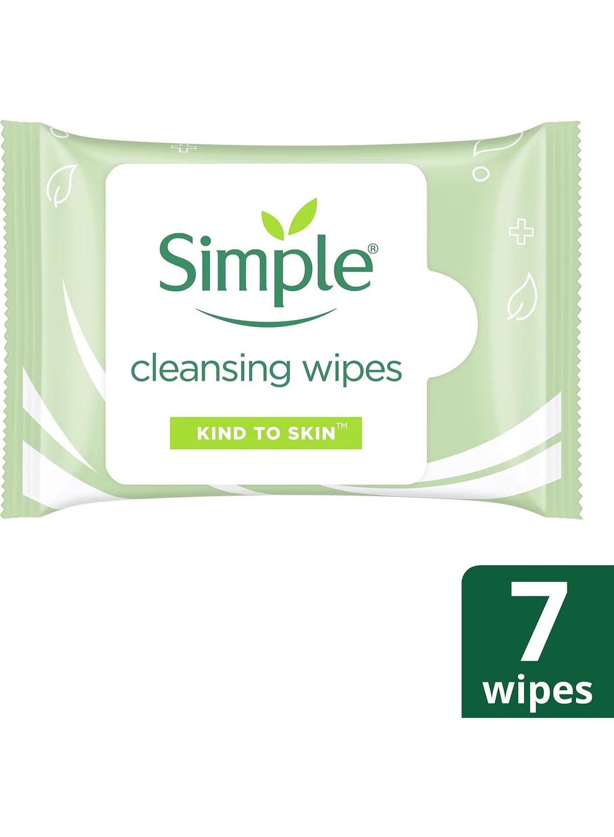 simple Kind To Skin Cleansing Facial Wipes 180X180Mm 7 Wipes Pack